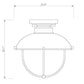 Z-Lite Ansel 11" 1-Light Galvanized Aluminum Outdoor Flush Mount