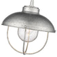 Z-Lite Ansel 11" 1-Light Galvanized Aluminum Outdoor Pendant Light