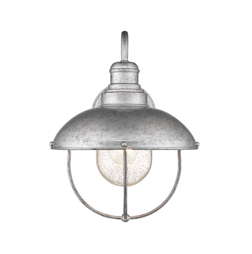 Z-Lite Ansel 11" 1-Light Galvanized Aluminum Outdoor Wall Sconce