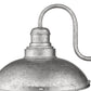 Z-Lite Ansel 11" 1-Light Galvanized Aluminum Outdoor Wall Sconce
