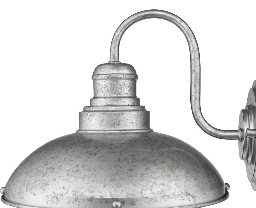Z-Lite Ansel 11" 1-Light Galvanized Aluminum Outdoor Wall Sconce