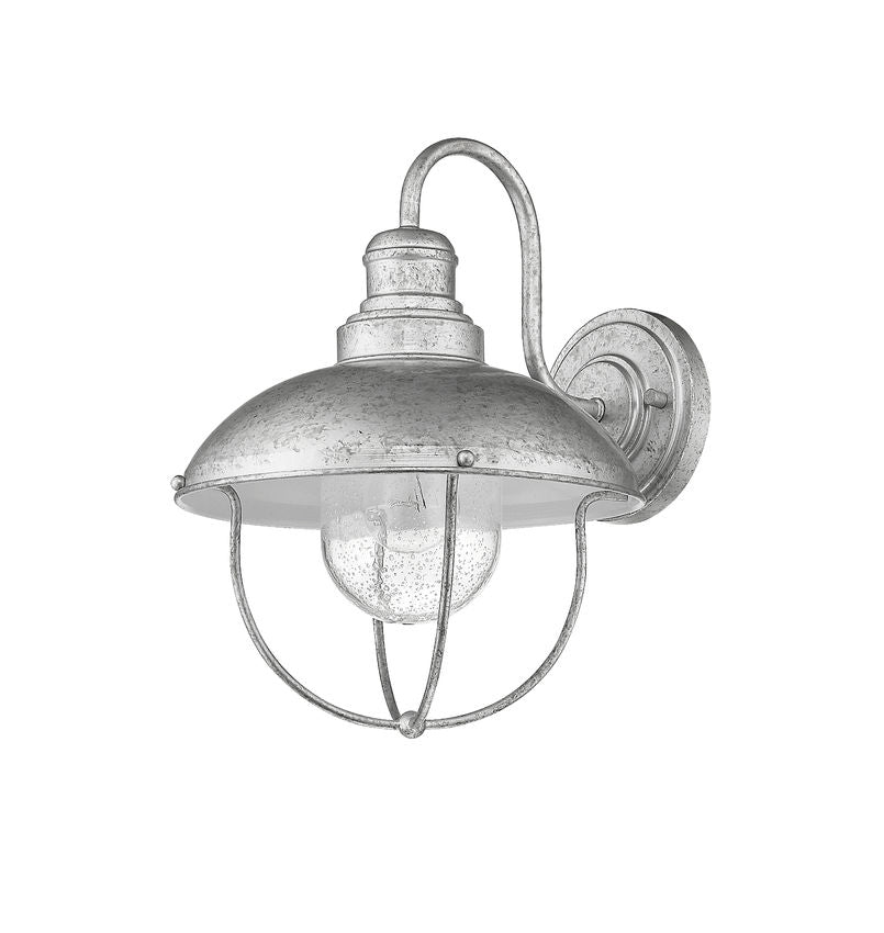 Z-Lite Ansel 11" 1-Light Galvanized Aluminum Outdoor Wall Sconce