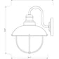 Z-Lite Ansel 11" 1-Light Galvanized Aluminum Outdoor Wall Sconce