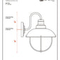Z-Lite Ansel 11" 1-Light Galvanized Aluminum Outdoor Wall Sconce
