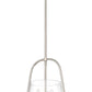 Z-Lite Archis 12" 3-Light Brushed Nickel Steel and Clear Glass Shade Pendant Light