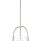 Z-Lite Archis 12" 3-Light Brushed Nickel Steel and Clear Glass Shade Pendant Light
