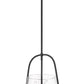 Z-Lite Archis 12" 3-Light Matte Black Steel and Clear Glass Shade Pendant Light