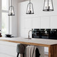 Z-Lite Archis 12" 3-Light Matte Black Steel and Clear Glass Shade Pendant Light