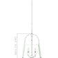 Z-Lite Archis 12" 3-Light Matte Black Steel and Clear Glass Shade Pendant Light
