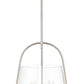 Z-Lite Archis 18" 5-Light Brushed Nickel Steel and Clear Glass Shade Pendant Light