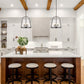 Z-Lite Archis 18" 5-Light Matte Black Steel and Clear Glass Shade Pendant Light