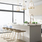 Z-Lite Archis 18" 5-Light Modern Gold Steel and Clear Glass Shade Pendant Light