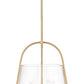 Z-Lite Archis 18" 5-Light Modern Gold Steel and Clear Glass Shade Pendant Light