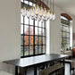 Z-Lite Arden 18" 17-Light Rubbed Brass Clear Glass Shade Linear Chandelier