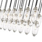 Z-Lite Arden 18" 23-Light Brushed Nickel Clear Glass Shade Linear Chandelier