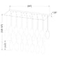 Z-Lite Arden 18" 23-Light Matte Black Clear Glass Shade Linear Chandelier