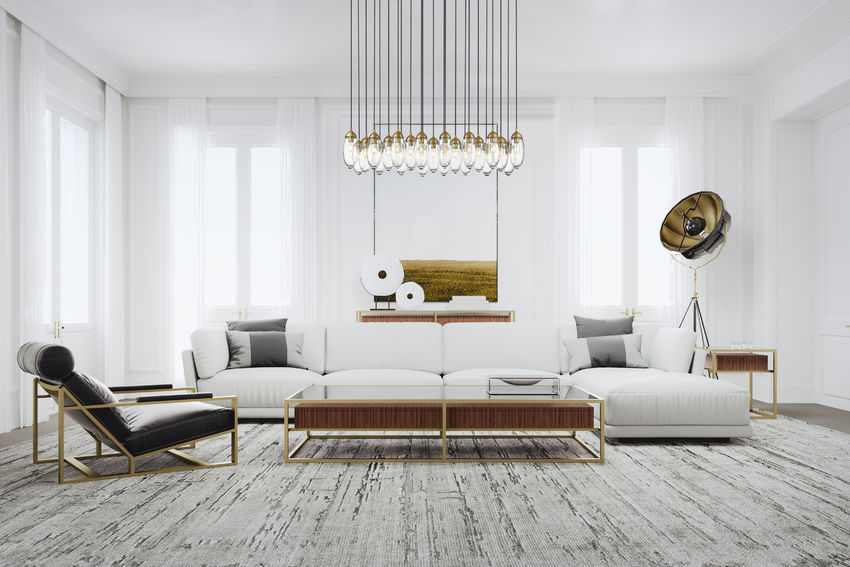 Z-Lite Arden 18" 23-Light Rubbed Brass Clear Glass Shade Linear Chandelier