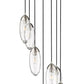 Z-Lite Arden 18" 7-Light Brushed Nickel Steel Clear Glass Shade Chandelier