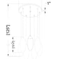 Z-Lite Arden 18" 7-Light Rubbed Brass Steel Clear Glass Shade Chandelier