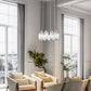 Z-Lite Arden 24" 11-Light Brushed Nickel Clear Glass Shade Chandelier