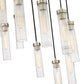 Z-Lite Arden 24" 11-Light Brushed Nickel Steel Clear Glass Shade Chandelier