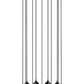 Z-Lite Arden 24" 11-Light Matte Black Clear Glass Shade Chandelier
