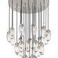 Z-Lite Arden 36" 27-Light Brushed Nickel Steel Clear Glass Shade Chandelier