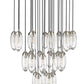 Z-Lite Arden 36" 27-Light Brushed Nickel Steel Clear Glass Shade Chandelier