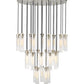 Z-Lite Arden 36" 27-Light Brushed Nickel Steel Clear Glass Shade Chandelier