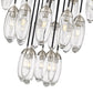 Z-Lite Arden 36" 27-Light Brushed Nickel Steel Clear Glass Shade Chandelier