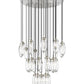 Z-Lite Arden 36" 27-Light Brushed Nickel Steel Clear Glass Shade Chandelier