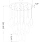 Z-Lite Arden 36" 27-Light Rubbed Brass Steel Clear Glass Shade Chandelier