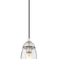 Z-Lite Arden 5" 1-Light Brushed Nickel Pendant Light With Clear Glass Shade