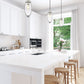 Z-Lite Arden 5" 1-Light Brushed Nickel Pendant Light With Clear Glass Shade