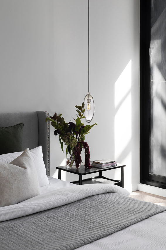 Z-Lite Arden 5" 1-Light Brushed Nickel Pendant Light With Clear Glass Shade