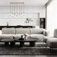 Z-Lite Arden 54" 7-Light Rubbed Brass Steel Clear Glass Shade Linear Chandelier