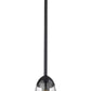 Z-Lite Arden 651P-ROD-MB 5" 1-Light Matte Black Iron Frame Clear Glass Shade Pendant Lighting