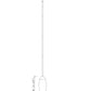 Z-Lite Arden 651P-ROD-MB 5" 1-Light Matte Black Iron Frame Clear Glass Shade Pendant Lighting
