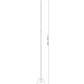 Z-Lite Aria 12" 1-Light Medium Brushed Nickel Steel Inner White Shade Pendant Lighting