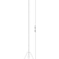 Z-Lite Aria 18" 1-Light Medium Brushed Nickel Steel Inner White Shade Pendant Lighting