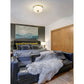 Z-Lite Arlington 14" 3-Light Heritage Brass Flush Mount Lighting With Etched White Glass Shade