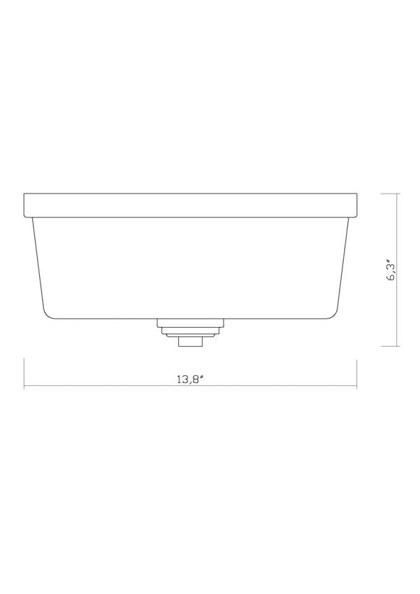 Z-Lite Arlington 14" 3-Light Matte Black Flush Mount Lighting With Matte Opal Glass Shade