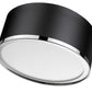 Z-Lite Arlo 13" 2-Light Matte Black and Chrome Steel Flush Mount Lighting