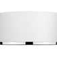 Z-Lite Arlo 13" 2-Light Matte White and Chrome Steel Flush Mount Lighting