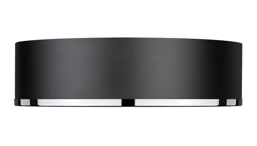 Z-Lite Arlo 20" 4-Light Matte Black and Chrome Steel Flush Mount Lighting