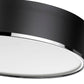 Z-Lite Arlo 20" 4-Light Matte Black and Chrome Steel Flush Mount Lighting