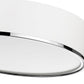 Z-Lite Arlo 20" 4-Light Matte White and Chrome Steel Flush Mount Lighting