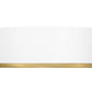 Z-Lite Arlo 20" 4-Light Matte White and Rubbed Brass Steel Flush Mount Lighting