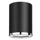 Z-Lite Arlo 6" 1-Light Matte Black and Chrome Steel Flush Mount Lighting