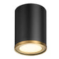 Z-Lite Arlo 6" 1-Light Matte Black and Rubbed Brass Steel Flush Mount Lighting